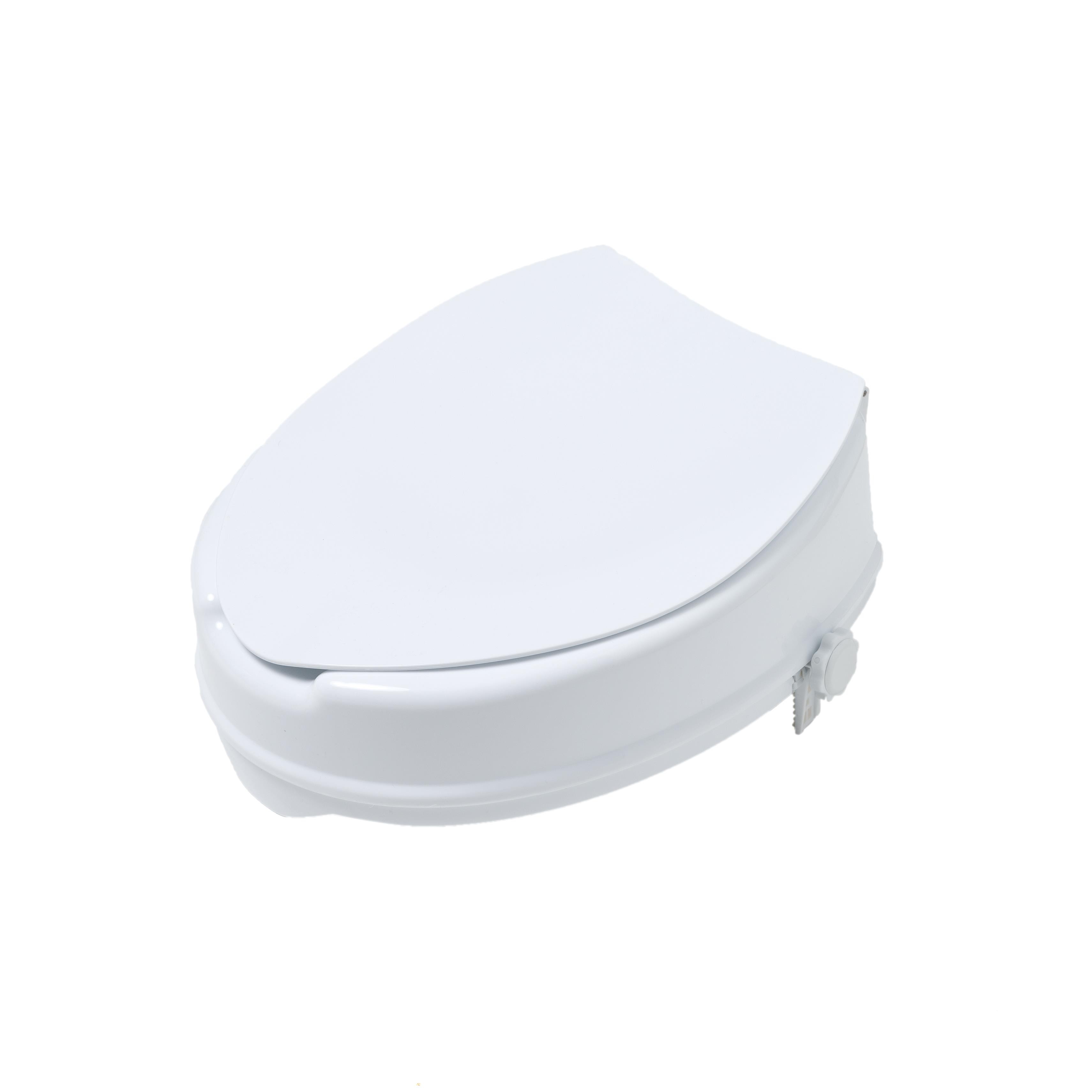 Toilet seat riser with lid 1