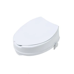Toilet seat riser with lid