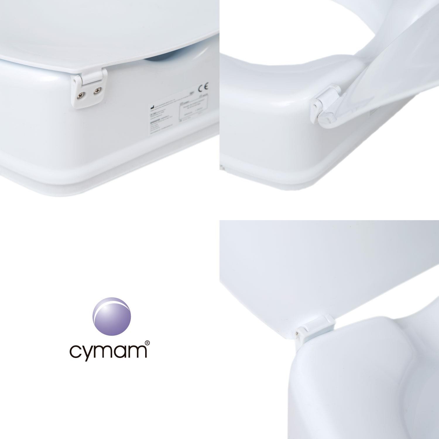 Toilet seat riser with lid 3