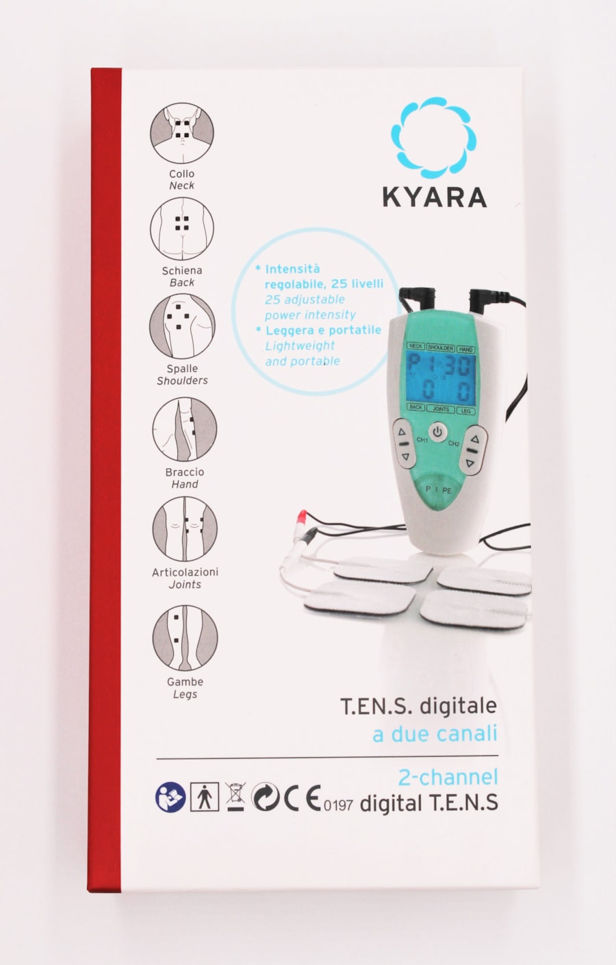 ELECTROESTIMULADOR TENS 2 CANAIS DIGITAL 2