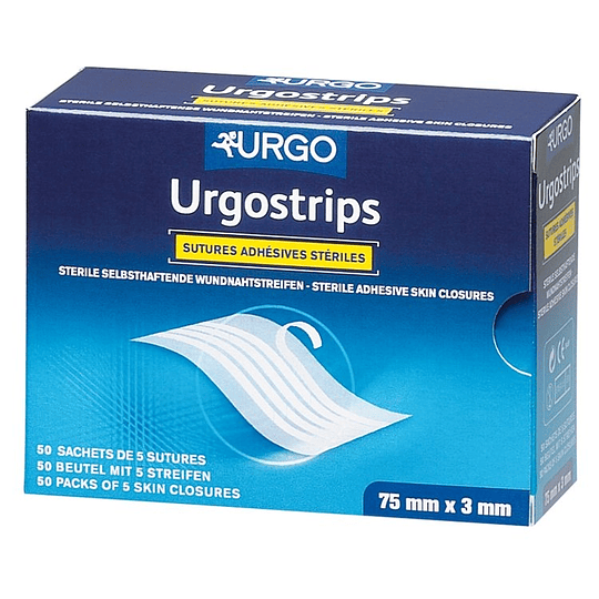 556744 — Banda Sutura Urgo Strip — 6 x 75 mm — URGO