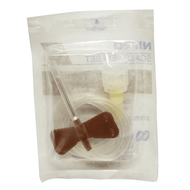 Conjuntos de Infusión con Alas (Mariposa) Nipro – 19G x 3/4 (1.1x19mm) – Café 1