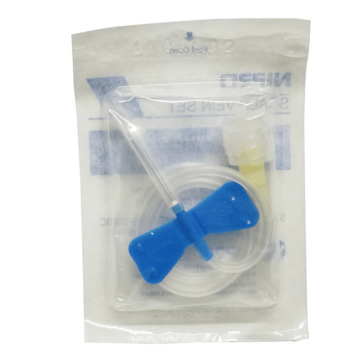 Conjuntos de Infusión con Alas (Mariposa) Nipro – 25G x 3/4 (0,5x19mm) – Azul 1