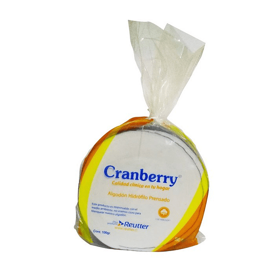 Algodón Hidrófilo Prensado 100gr Cranberry