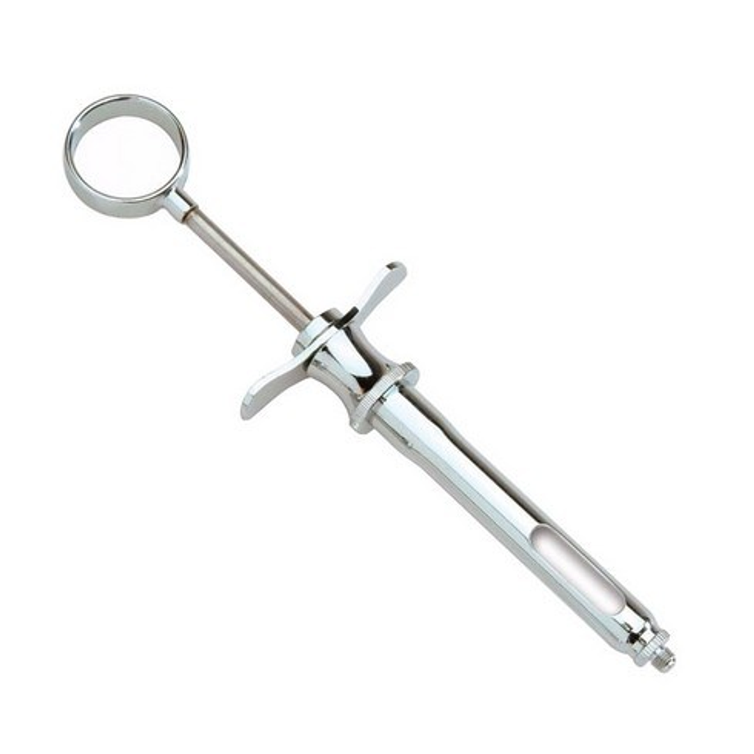 JERINGA CARPULE CON ASPIRACION ACERO 1