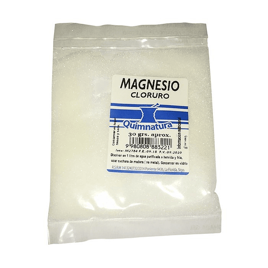Cloruro de Magnesio 30grs