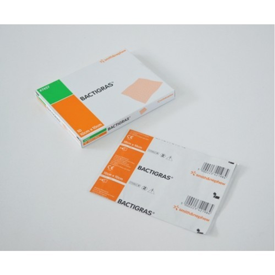 Bactigras – Apósito de Gasa Parafinada con Clorhexidina 10x10cm - REF 7457 3