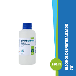 Alcohol Desinfectante 70° — 250 ml — DIFEMPHARMA