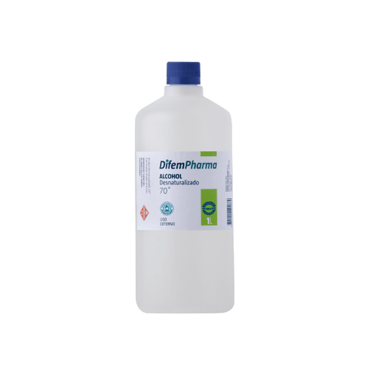 DifemPharma Alcohol Desnaturalizado 70° – 1 Lt 1