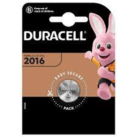 Pila Duracell Tipo Moneda DL2016 CR2016 DL2016B