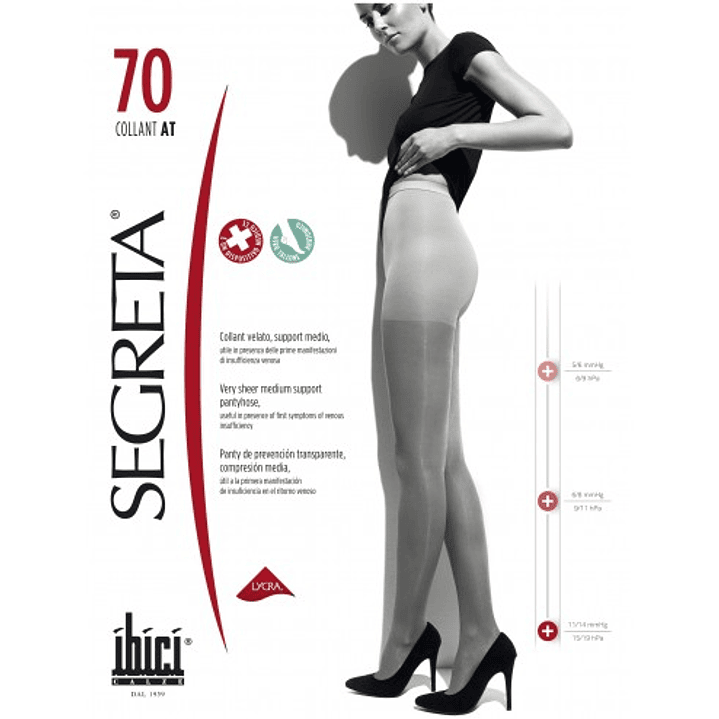 Panty Segreta 70 11-14 mmHg Ibici 1