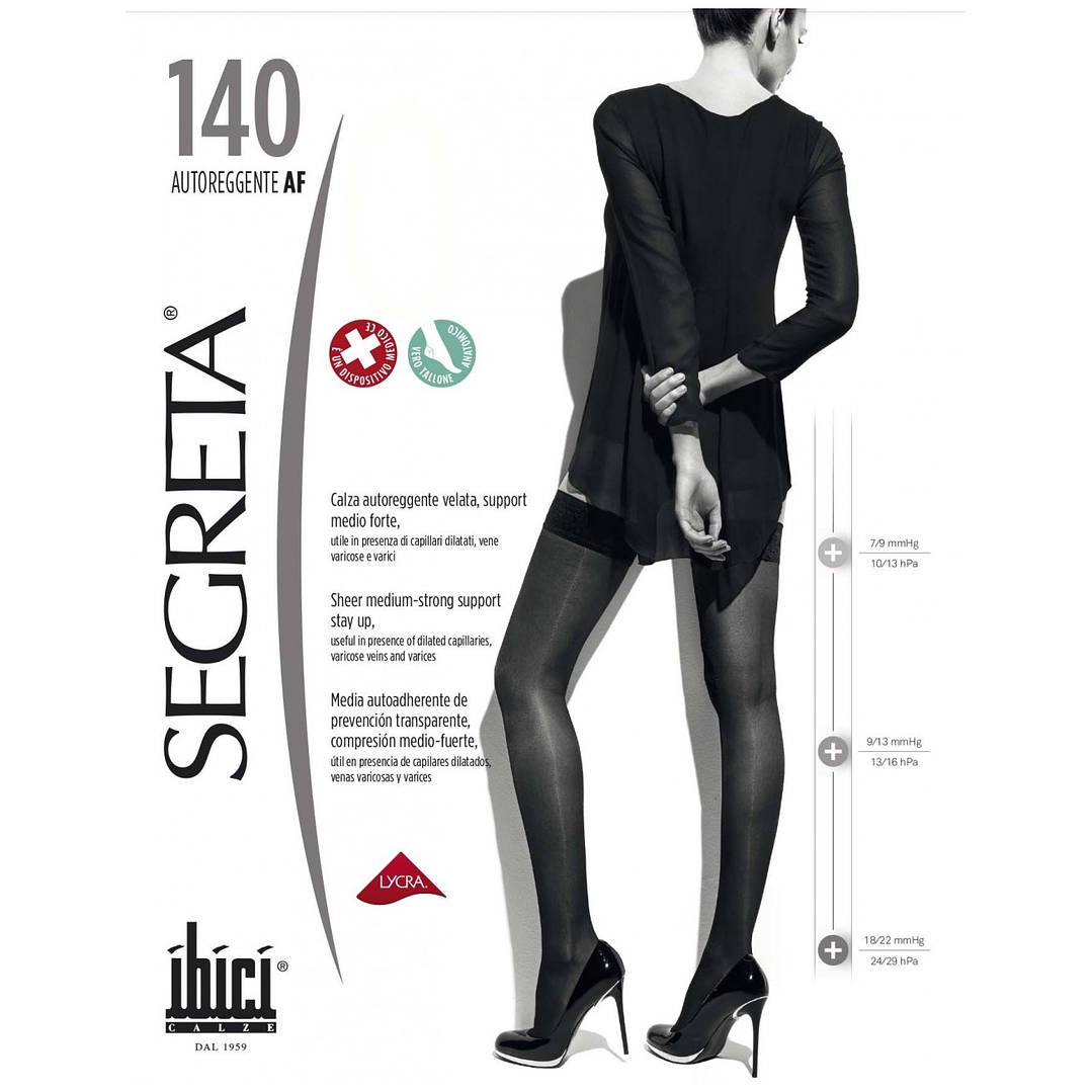 Media Liga Segreta 140 con Compresión 18/22 mmHg Ibici 1