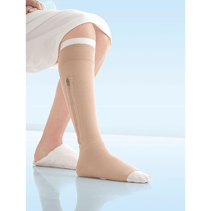 Calceta Ulcercare 40 mmHg C/Cierre Color Beige Jobst 2