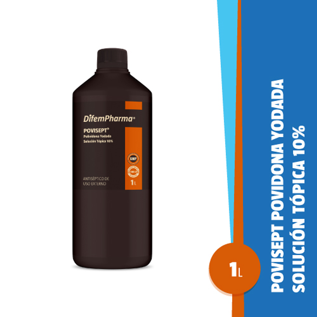 Povidona Yodada 10% POVISEPT — Medidas — DIFEMPHARMA 1