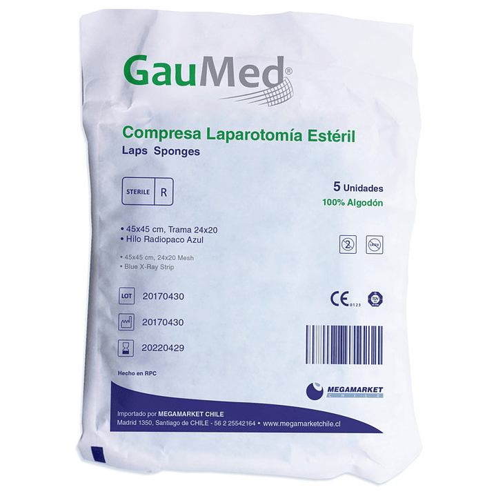 Compresa Laparotomía Estéril 45x45 cm Gaumed  1