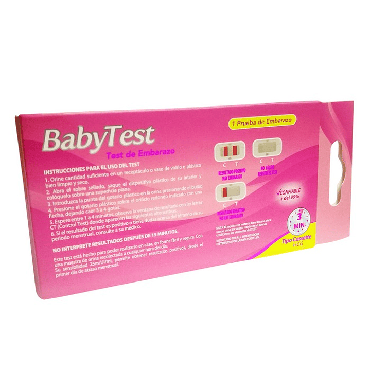 Babytest Test de Embarazo Tipo Cassete HCG 2