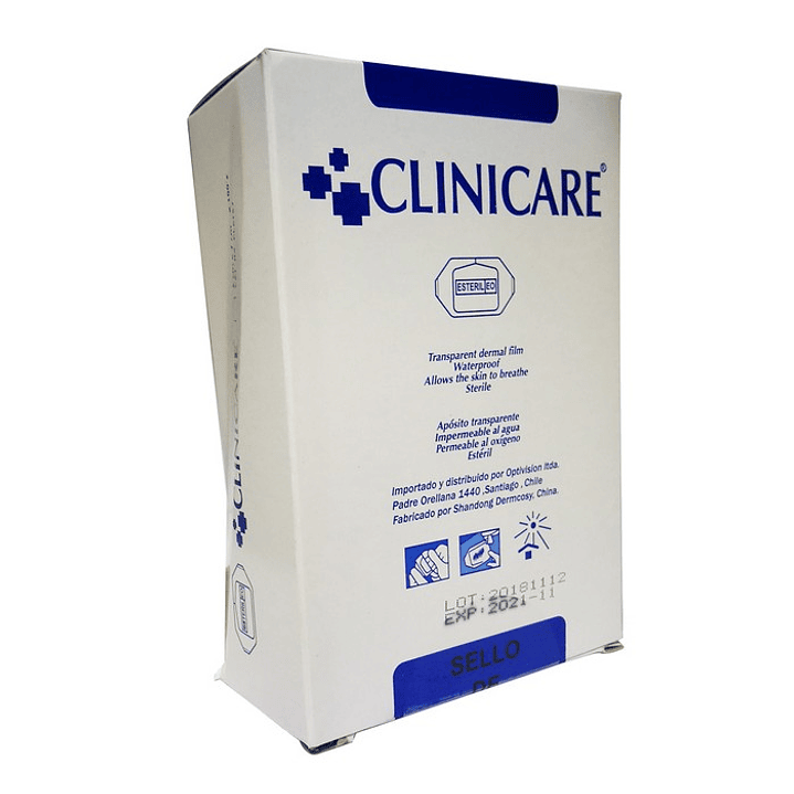 Apósito Transparente Impermeable — CLINICARE — Medidas 1
