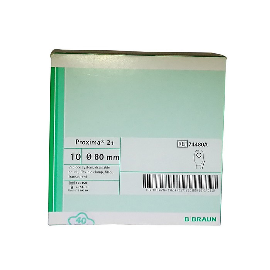 Bolsa Drenable Con Clamp Flexible y Filtro Proxima 2+ – 80mm – Transparente – 74480A  2