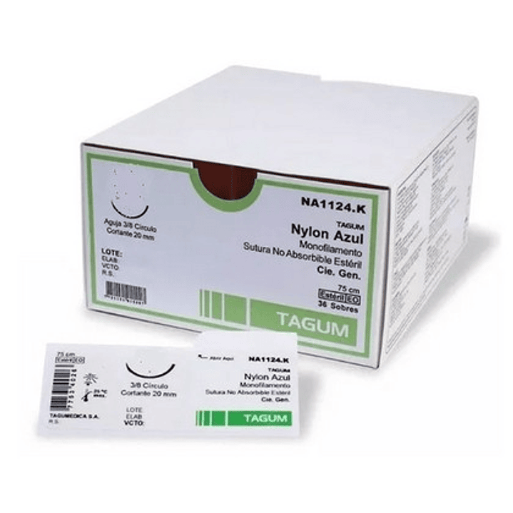 Sutura Monofilamento - Nylon Azul Tagum - Dif Calibres 1