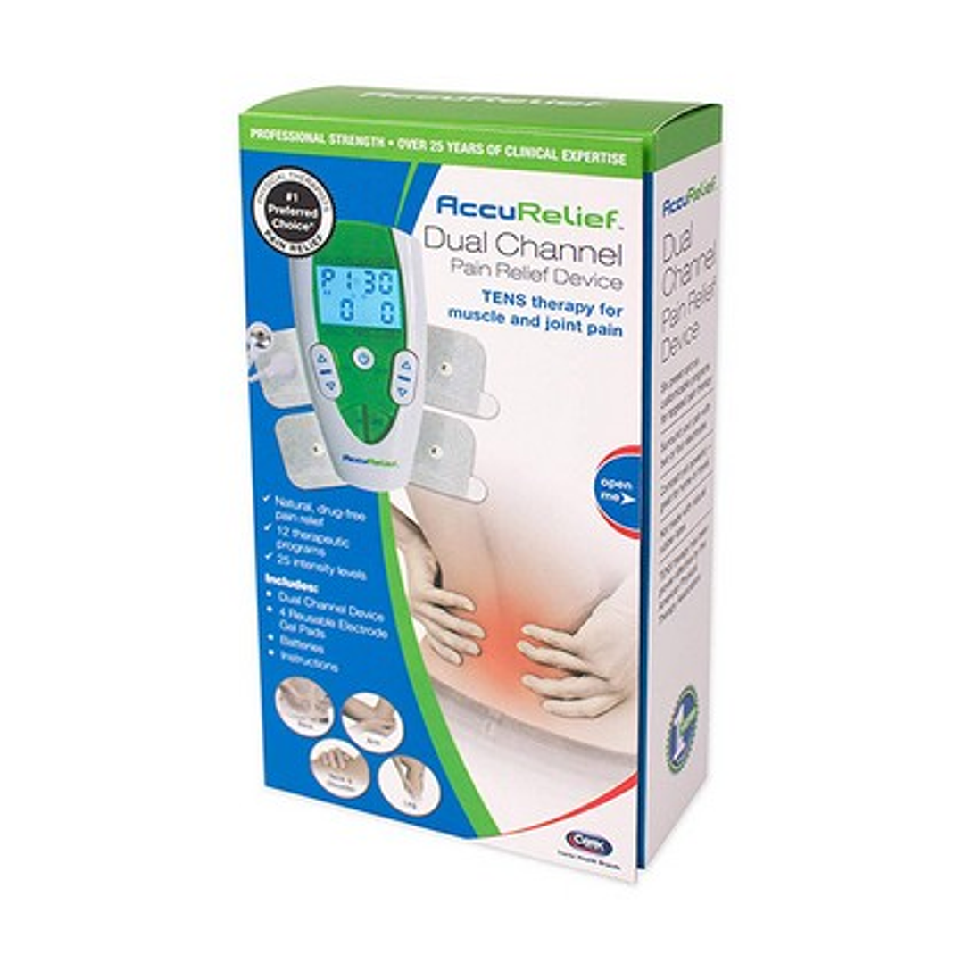 Electroterapia TENS de dos Canales AccuRelief, ACRL-3000 2