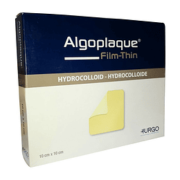  Apósito Hidrocoloide Extra Fino Algoplaque Film Thin — 10x10 cm — URGO 502832 —