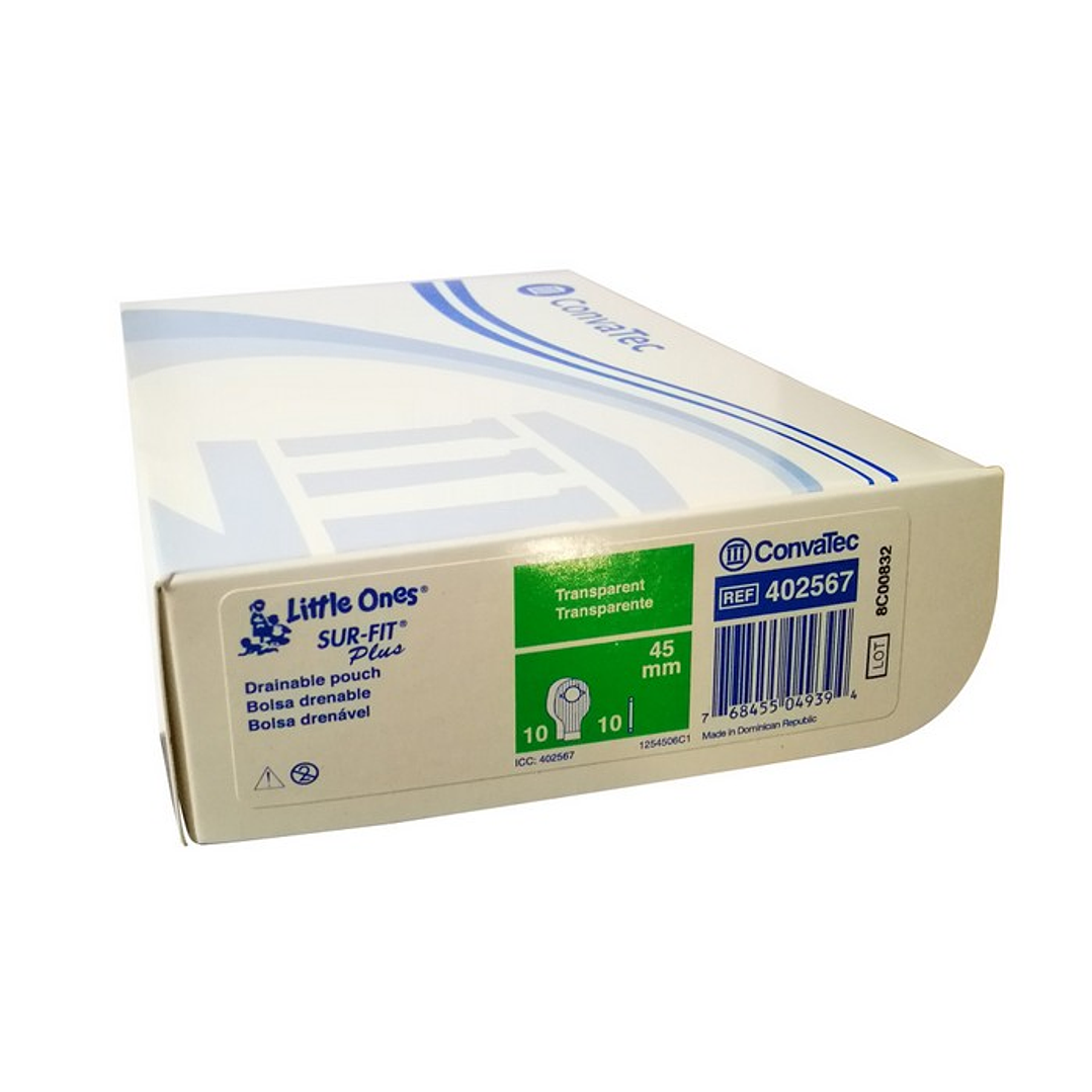 Bolsa Drenable Pediátrica SurFit Plus – 45 mm – Transparente –  402567  3