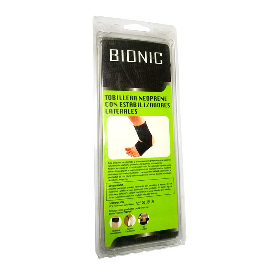 Tobillera Neoprene con Estabilizadores Laterales Bionic – Tallas 2