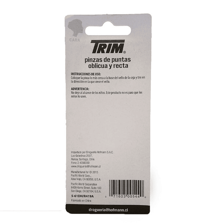 #00544 – Pinzas Recta y Oblicua TRIM 2