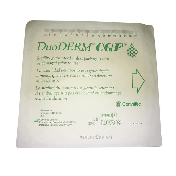 Apósito Gel Heridas Exudantes Grueso Duoderm CGF — Medidas 2