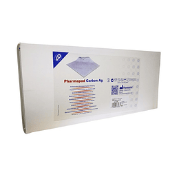Pharmapad Carbón AG 10×10 – Lámina Antiadherente Antimicrobiana para Heridas