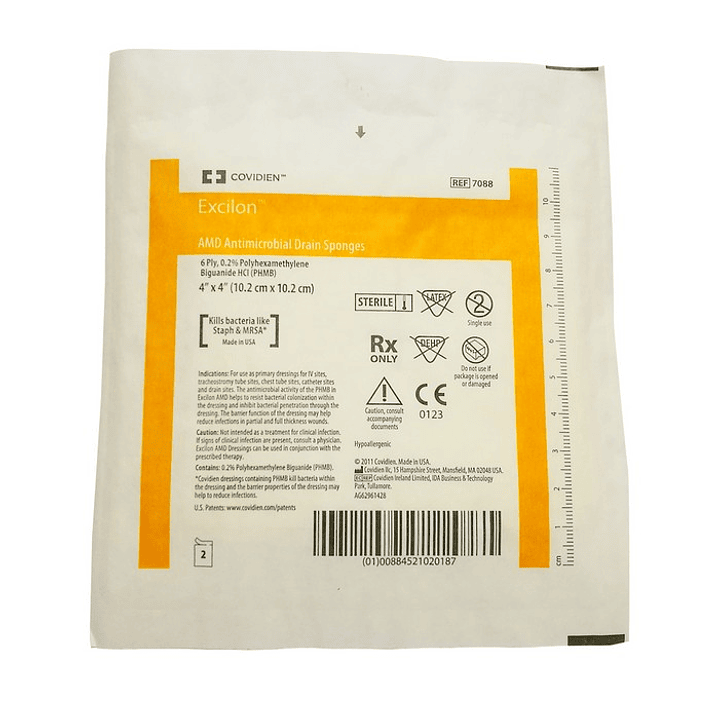 Covidien Excilon AMD Esponja Antimicrobial – Dif. Medidas 1