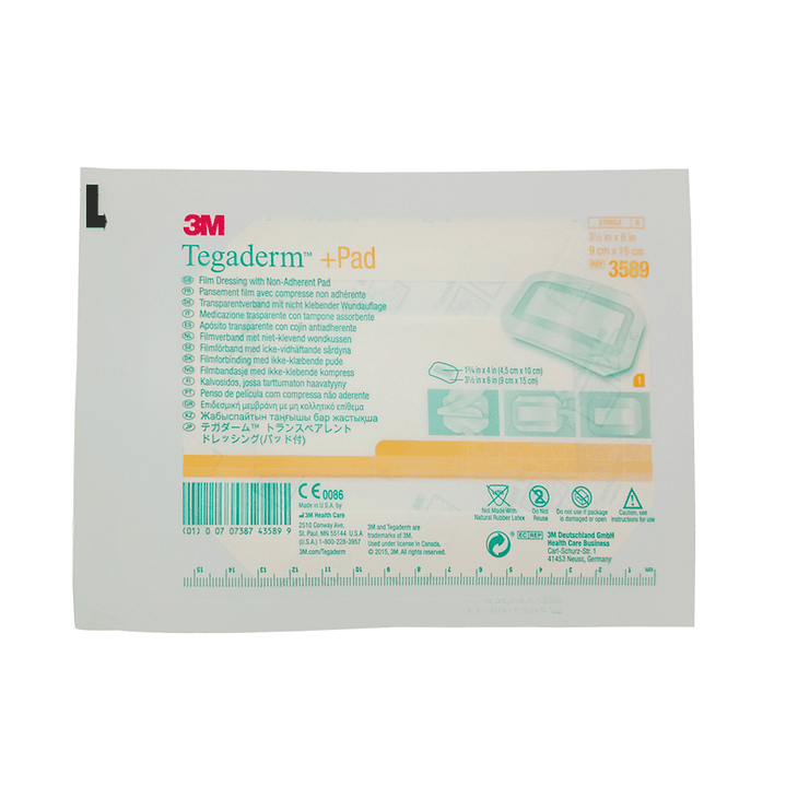 Apósito Transparente — Tegaderm Film + Pad 3M 3