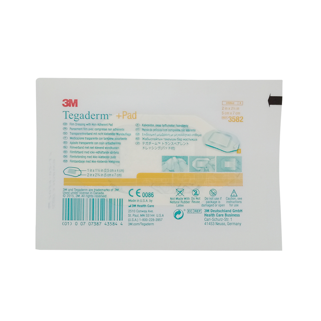 Apósito Transparente — Tegaderm Film + Pad 3M 4