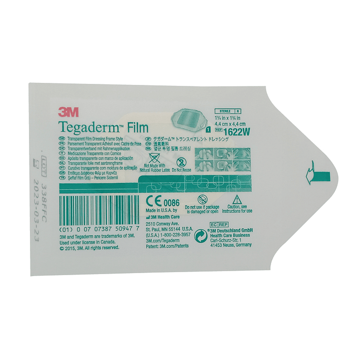 Apósito Transparente Impermeable — Tegaderm Film — Medidas 2