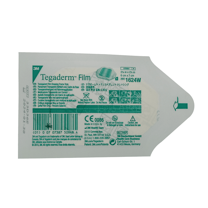 Apósito Transparente Impermeable — Tegaderm Film — Medidas 3