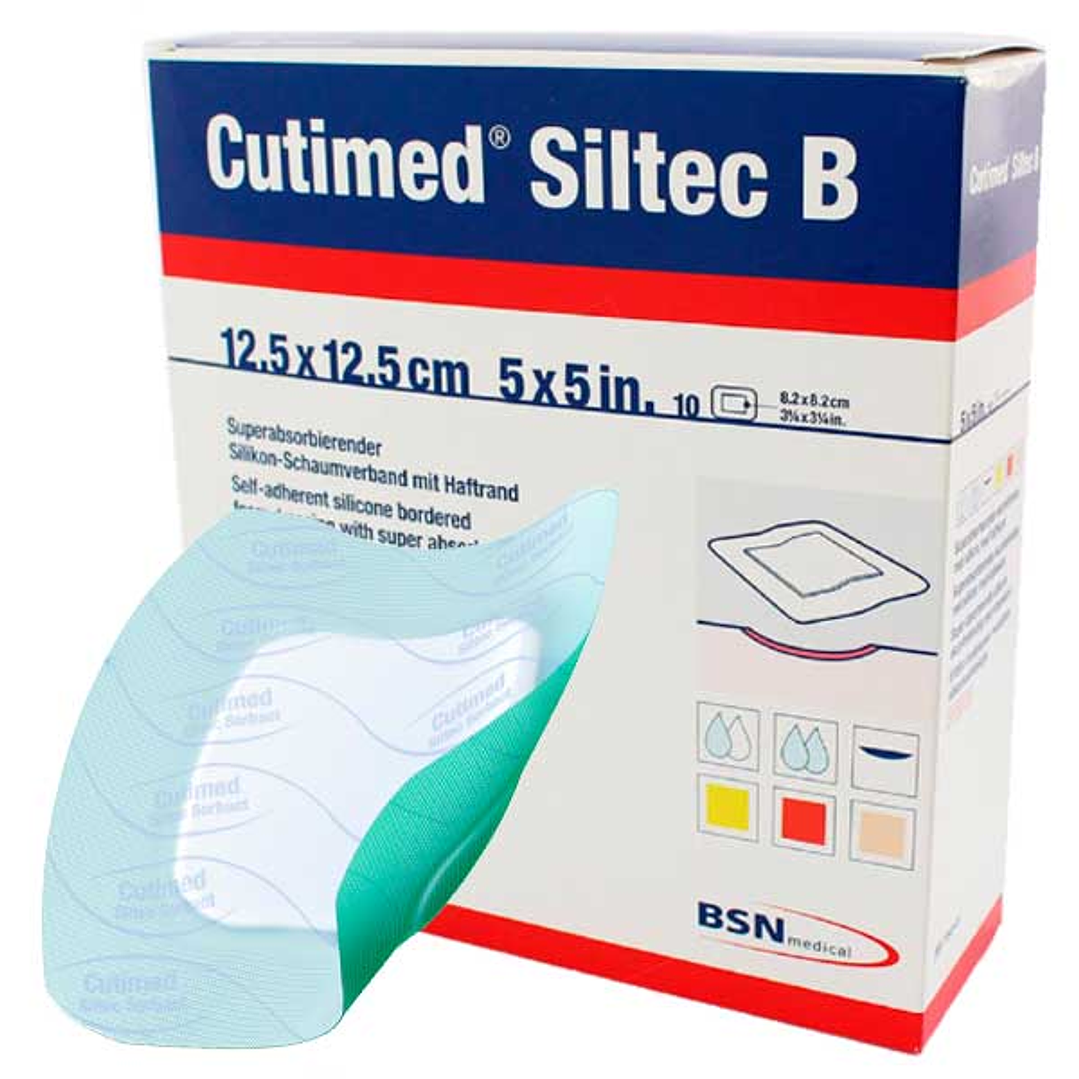 Cutimed Siltec B — Apósito Absorbente Silicona — 12.5x12.5 CM — 73284-01  1