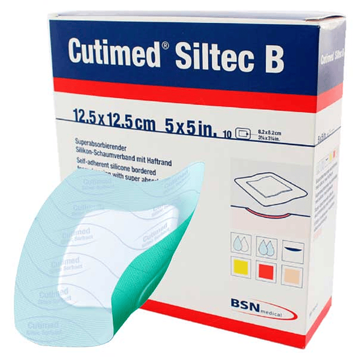 Cutimed Siltec B — Apósito Absorbente Silicona — 12.5x12.5 CM — 73284-01  1