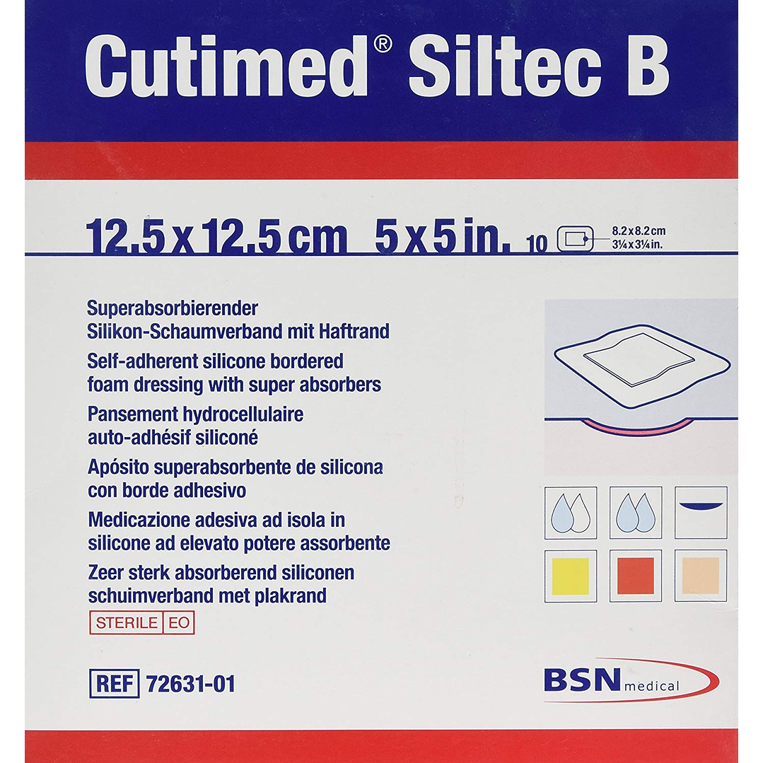 Cutimed Siltec B — Apósito Absorbente Silicona — 12.5x12.5 CM — 73284-01  2