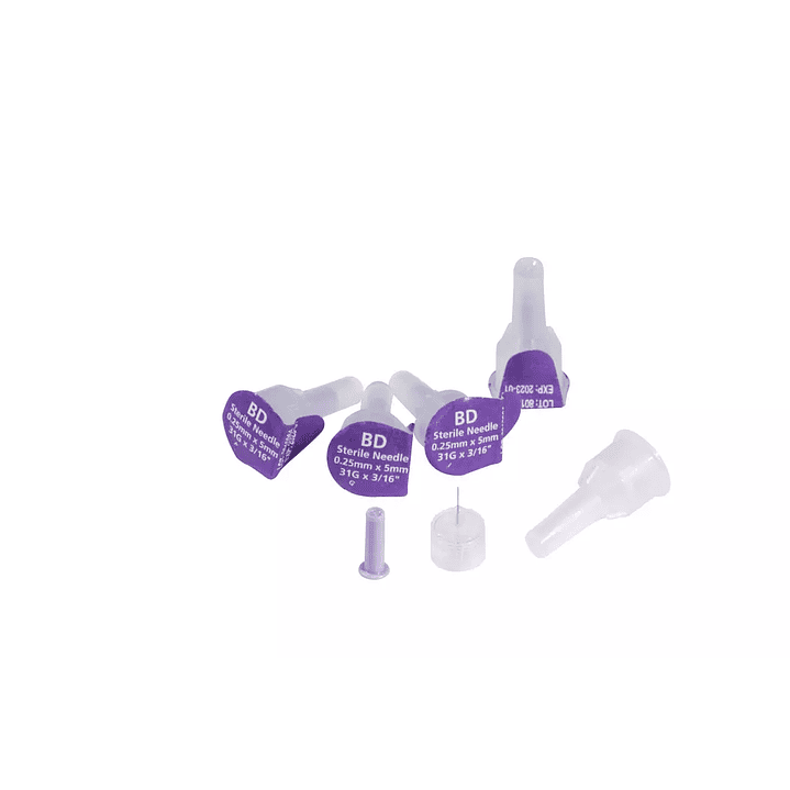 BD Aguja para Insulina VeriFine 5mm x 31G - 5 Unidades 1