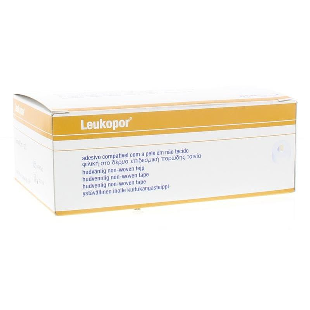02454-00 — LEUKOPOR — Esparadrapo Tela Blanca — 2,5 cm — BSN 2