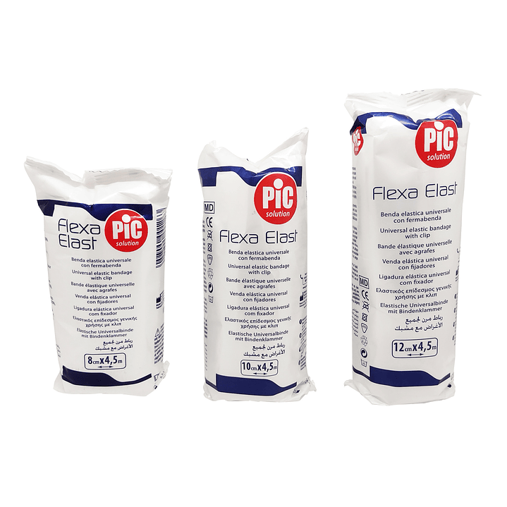 Venda Elástica Universal Blanca 4,5mt - PIC - Medidas 1