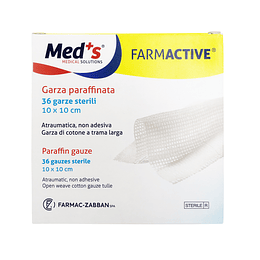 Gasa Parafinada Farmactive 10 x 10 cm (36 un)