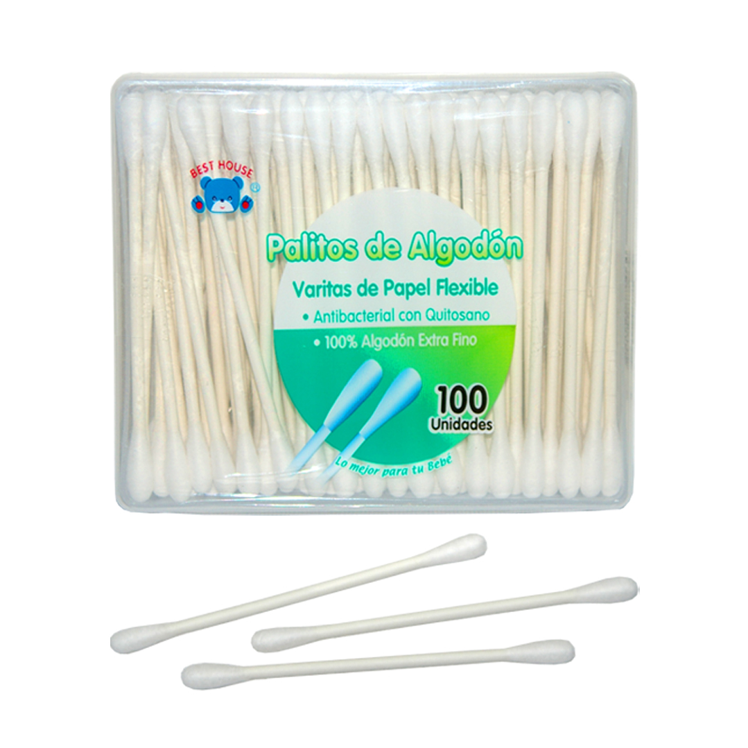 Cotonitos - Palitos de Algodón 100 unidades 1