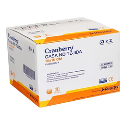 Gasa no Tejida — Dif. Medidas — Caja (50 Un/Sobres) — Cranberry