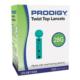 Lancetas 28 G x 100 Unidades Prodigy 