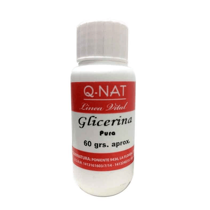 Glicerina Pura Q-Nat 60 Grs. 1