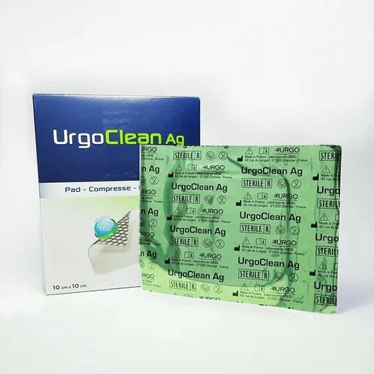 Apósito Urgo Clean Ag — 10 x 10 cm — 552155 