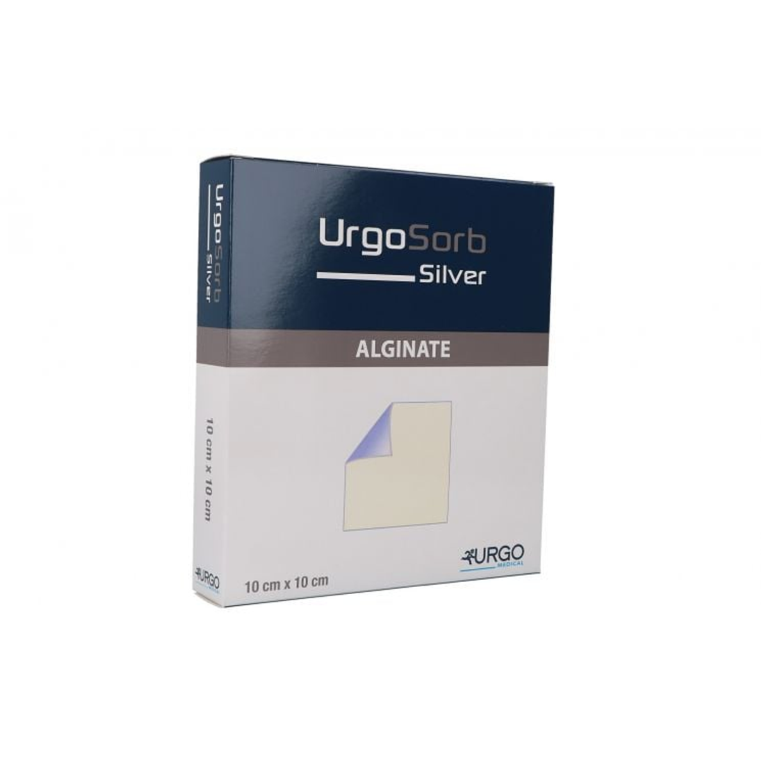 Apósito Absorbente Alginato + Plata — Urgo Sorb Silver — 10x10 cm — 503134   1