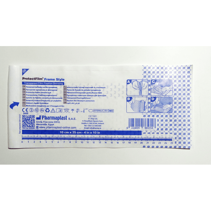 Apósito Fijación Transparente - Protecfilm - Medidas 2