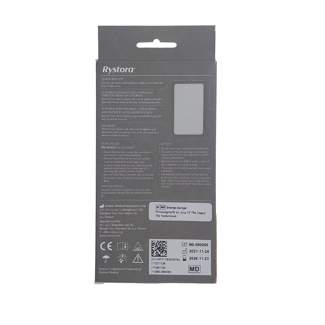 Lámina para Cicatrices Rystora Scar Sheet no Estéril 2